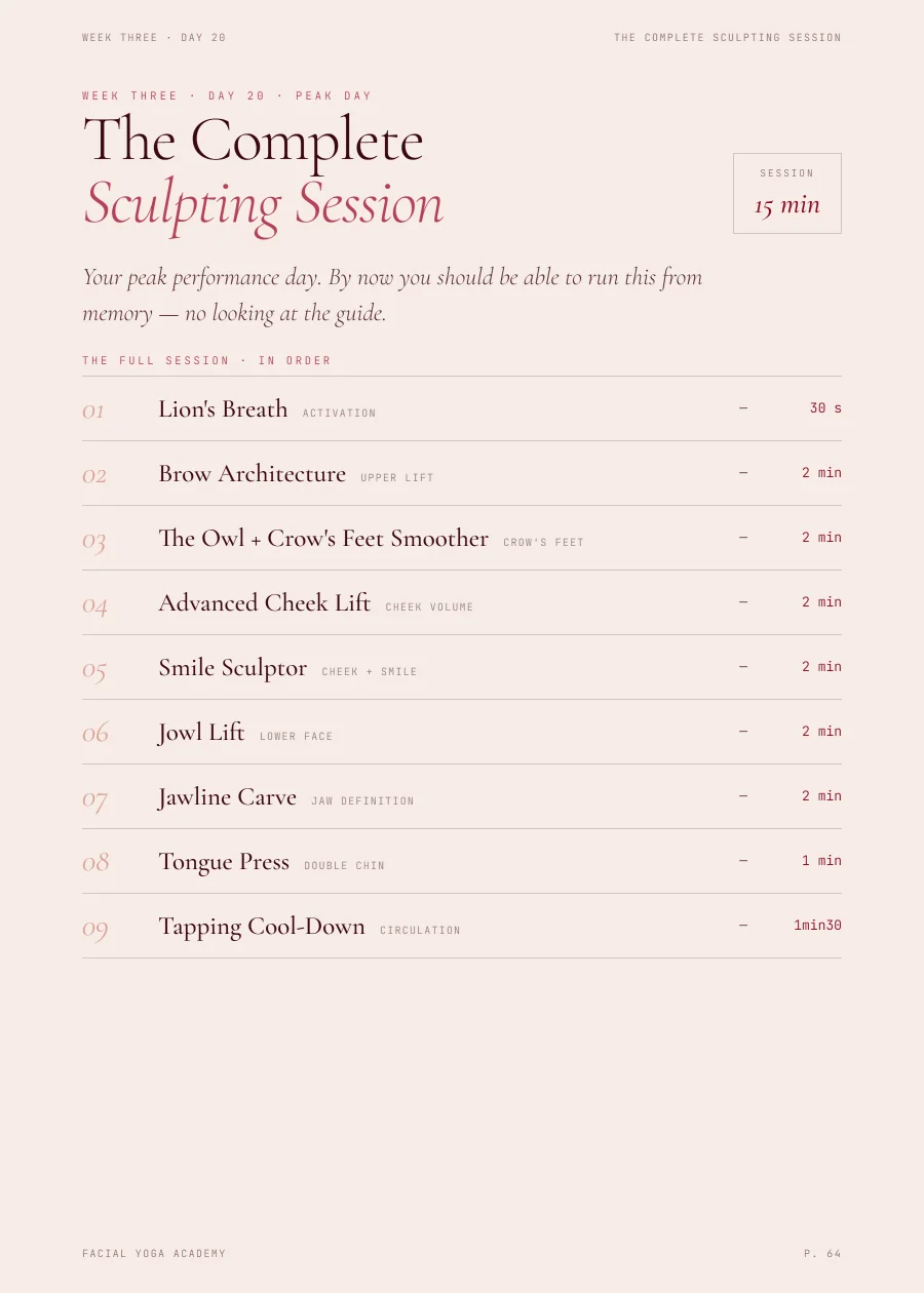 Complete sculpting session — page 64